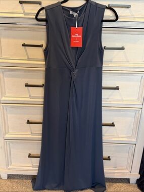 Old Navy Navy Twist-Front Sleeveless Maxi Dress